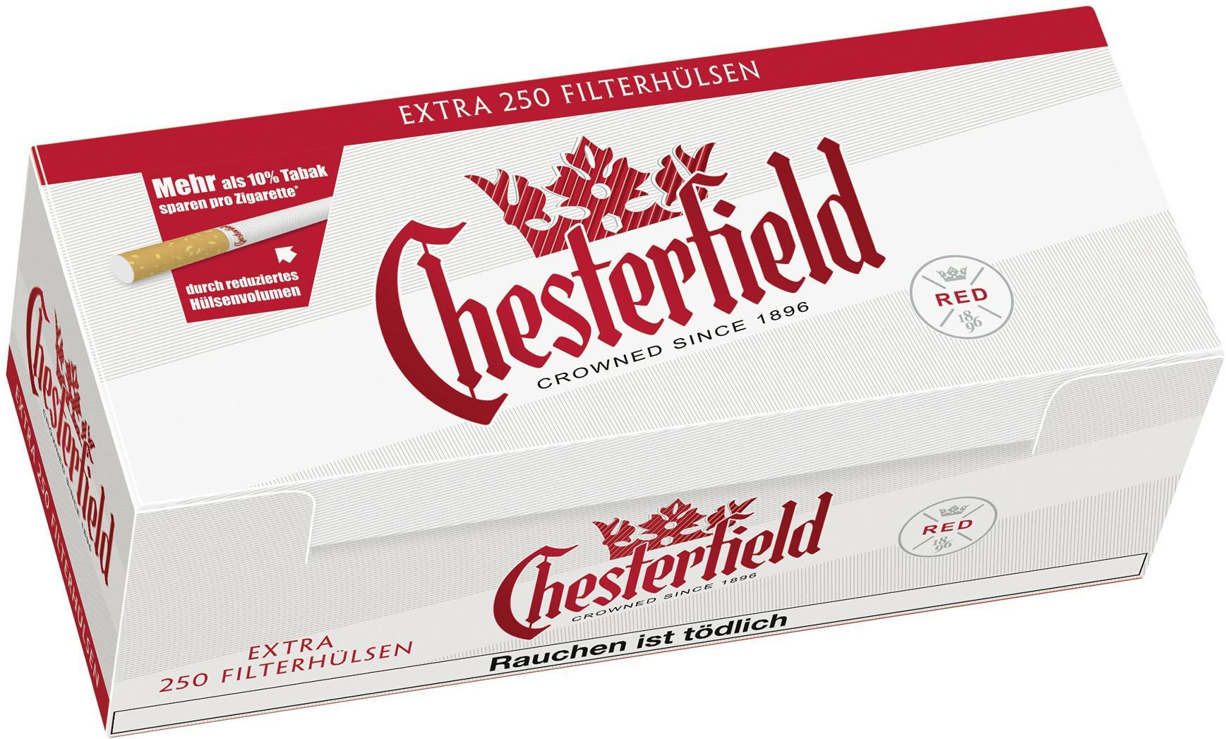 1x Chesterfield Red Extra Hülsen