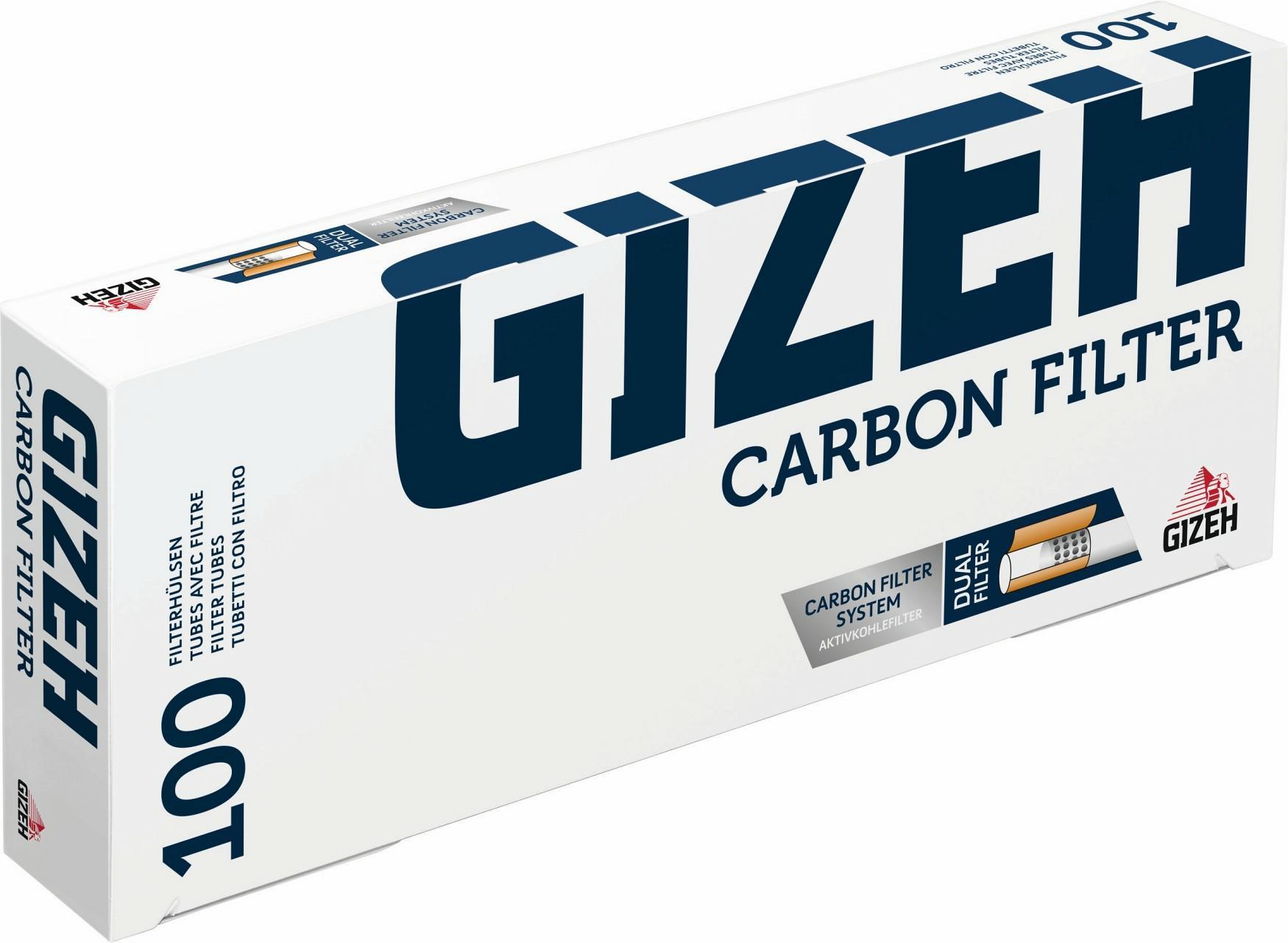 1x Gizeh Carbon Filter Hülsen