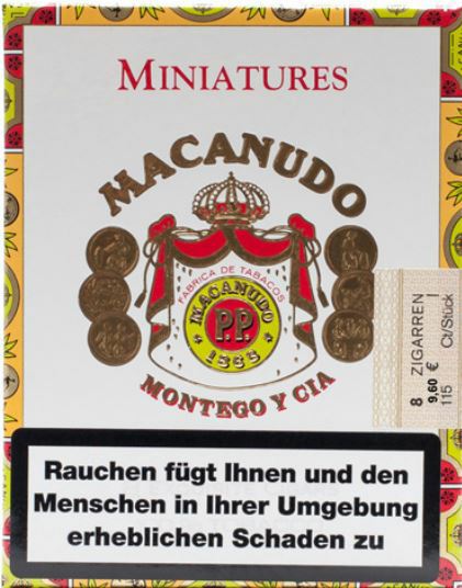 Macanudo Conneticut Miniature Cigarillo Zigarillos